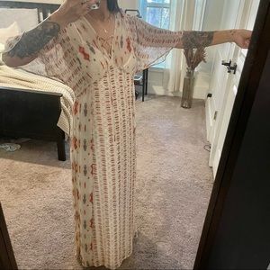 Lucky Brand tribal print maxi dress
